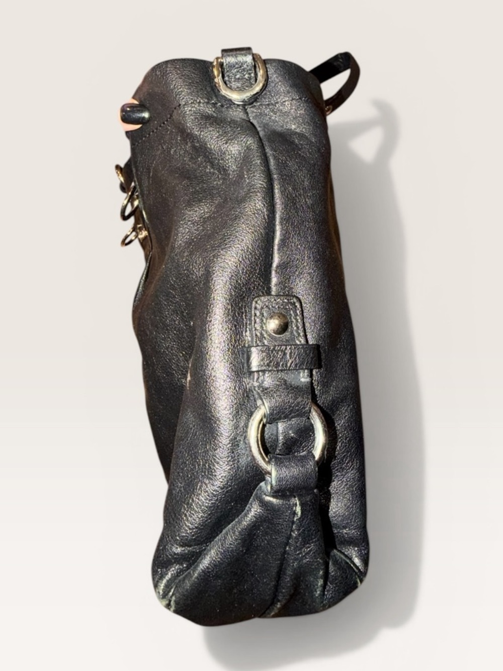 Coach Ashley Black Leather Satchel Vintage Y2K Slouchy Top Handle Bag - Picture 4 of 10